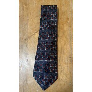 Countess Mara black With Copper &white  Geometric Silk Tie Made In USA